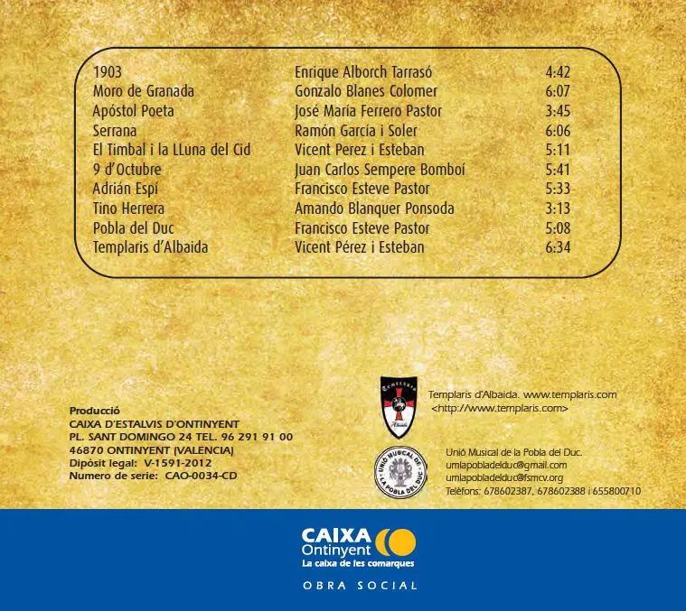 Notes al vent. Filà Templaris d'Albaida