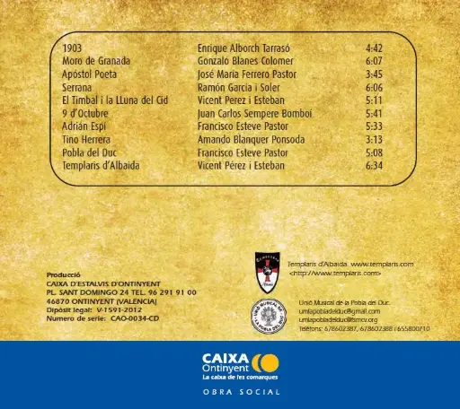 Notes al vent. Filà Templaris d'Albaida